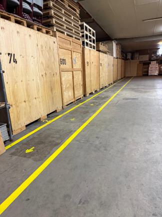 Lager Notausgang Beschilderung