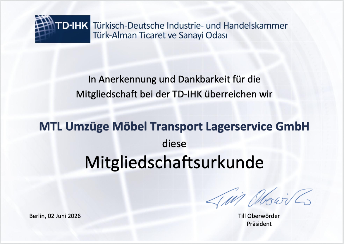 Zertifikat MTL TD IHK